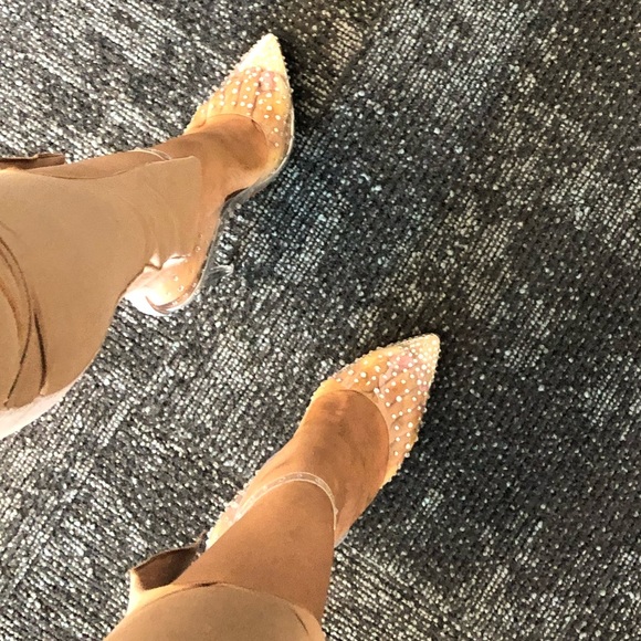 Cinderella Clear PVC Stiletto Heels - Size 6 - Picture 5 of 5